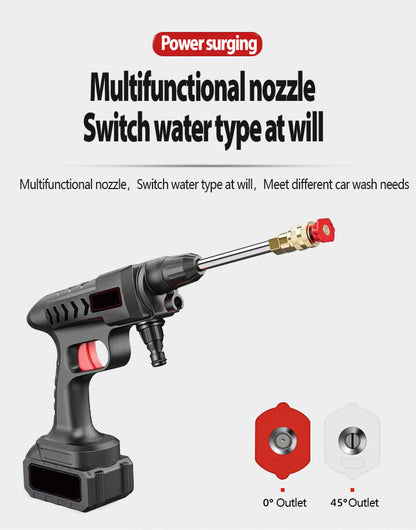 Wireless Car Washer Gun (Double Battery Included)